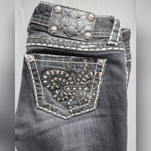 Miss Me Embellished Dark Wash Skinny Jeans